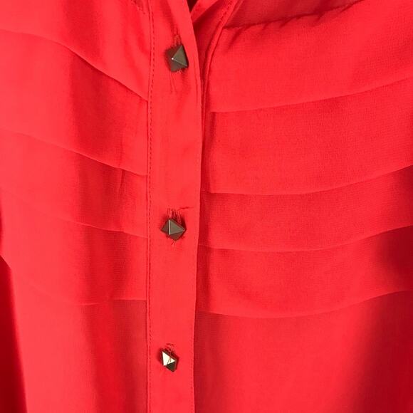 I.N. SAN FRANCISCO Red Sheer Tank Sz Med - Picture 3 of 5